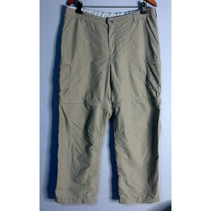 REI Women's Convertible‎ Beige Lightweight Outdoor Cargo Pants Size 16W Gorpcore